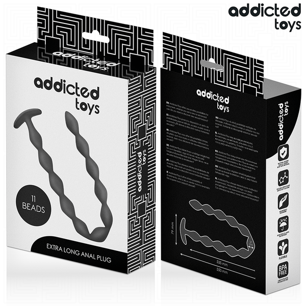 Addicted rosario anal 27 cm extra largo silicona