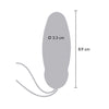 Happiness im so eggcited vibrador con control remoto azul