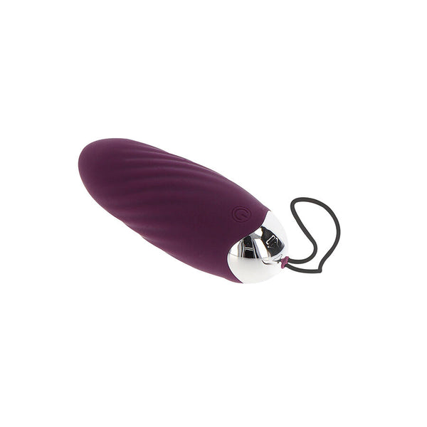Happiness knock knock eggstavagant vibrador con control remoto morado
