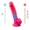 Silexd pene realístico modelo 18 rosa vibración con control remoto lrs