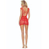 Passion BS 111 body encaje rojo