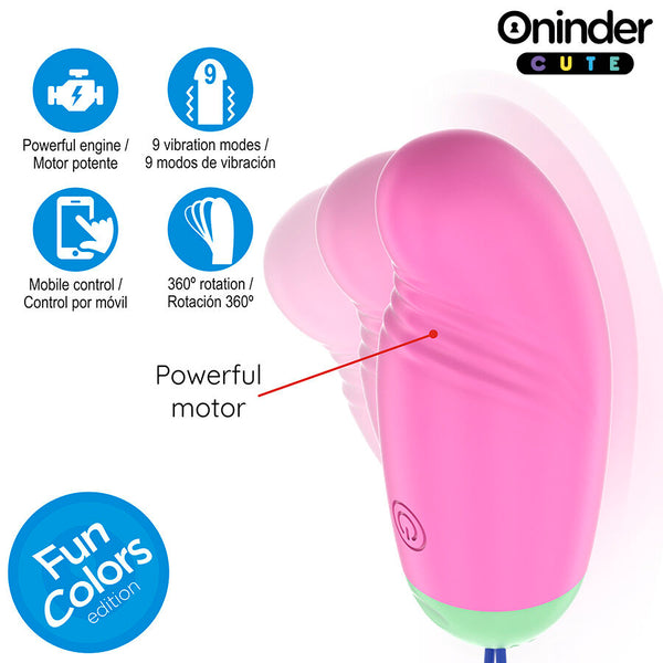 Oninder love pleasure huevo vibro rotador 360 silicona app mundial gratuita