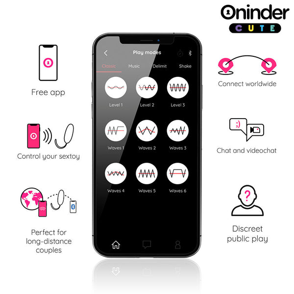 Oninder love pleasure huevo vibro wave tapping silicona app mundial gratuita