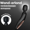 Wand erland masajeador vibrador negro