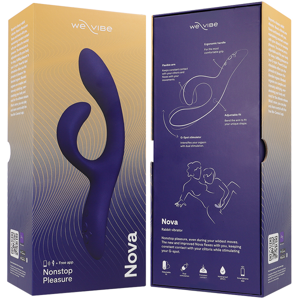 Nova 3 vibrador rabbit azul medianoche