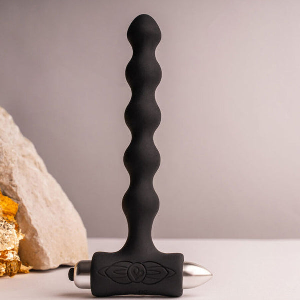Petite sensations pearls plug anal vibrador negro