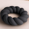Anillo vibrador Twist masturbador de silicona negro
