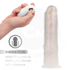 Dildo de silicona con luces, vibración y control remoto 20,5 cm