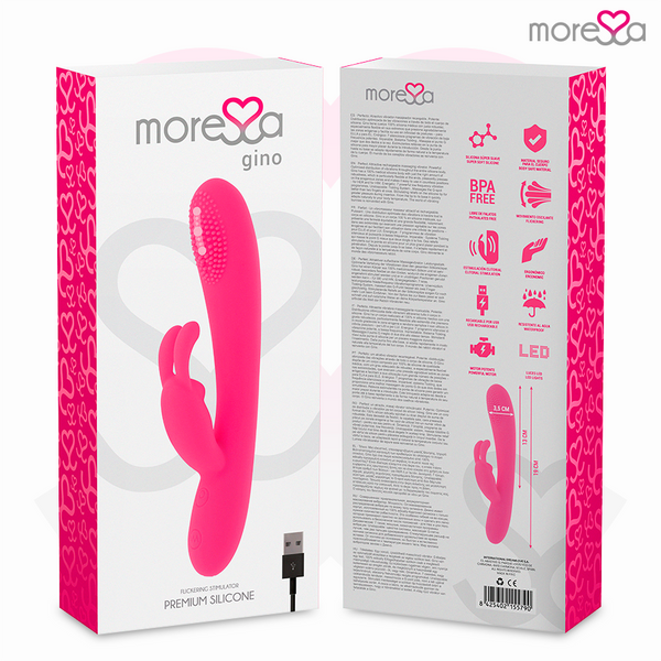 Moressa gino tickling vaginal premium silicone recargable