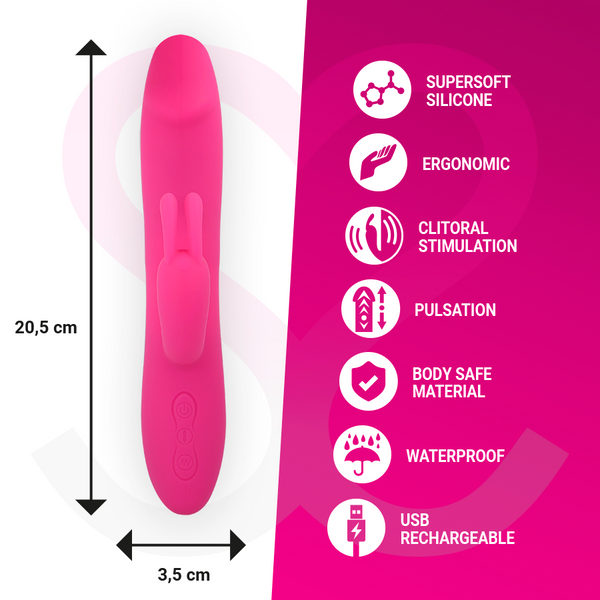 Moressa molly impulsor movimiento arriba y abajo y potente vibración premium silicone recargable