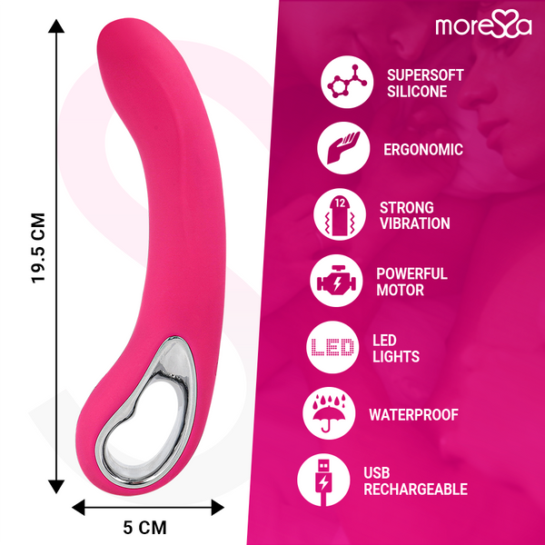 Moressa nelson masajeador Punto G premium silicone recargable