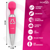 Moressa odilon wand potente motor mas dos cabezales premium silicone recargable