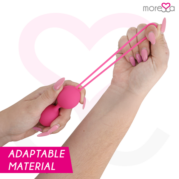 Moressa osian two entrenamiento suelo pelvico 101gr premium silicona rosa