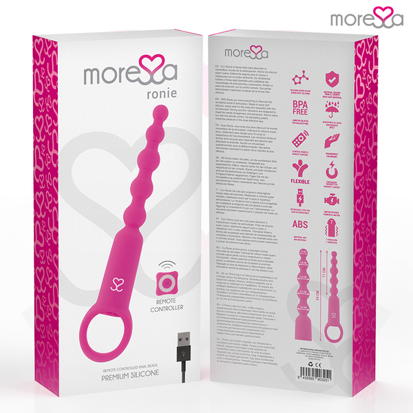 Moressa ronie potente rosario anal control remoto rosa