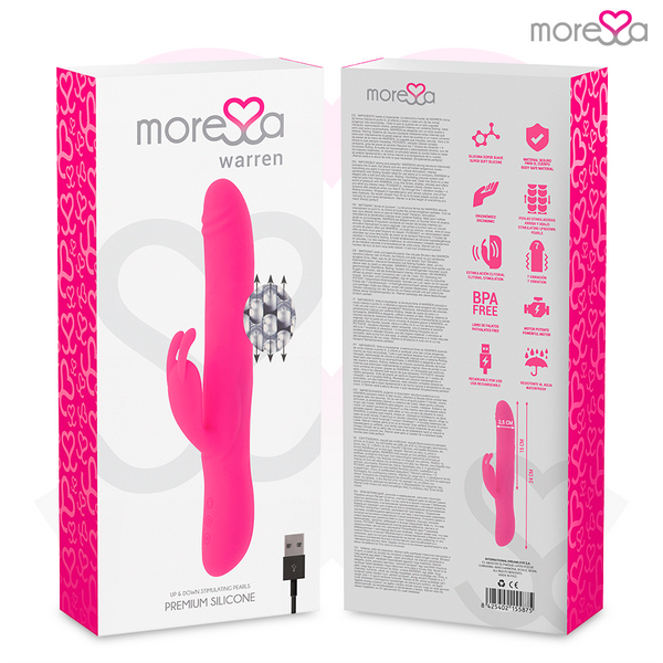 Moressa warren impulsor oscilante y potente vibración premium silicona recargable