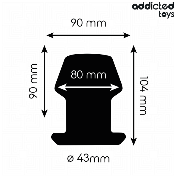 Addicted plug anal hueco extrem silicona talla l 10 4 cm