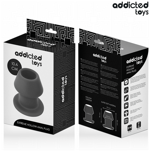 Addicted plug anal hueco extrem silicona talla l 10 4 cm
