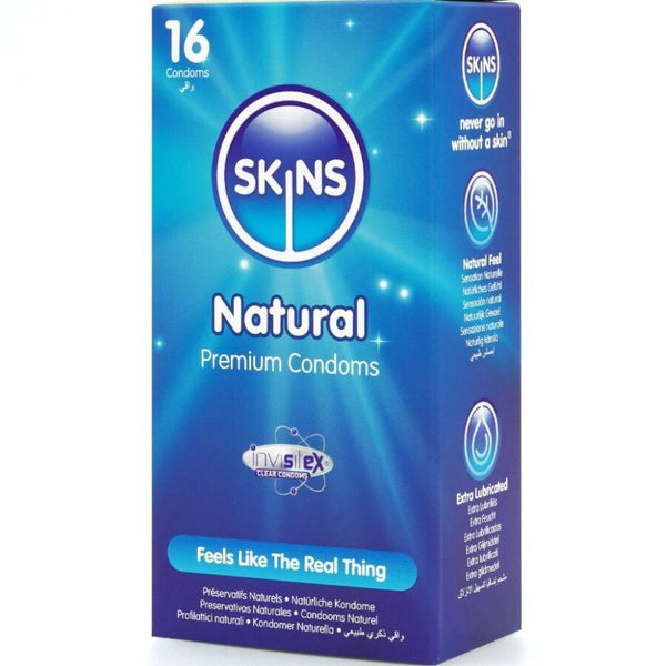Skins natural preservativos premium pack 16