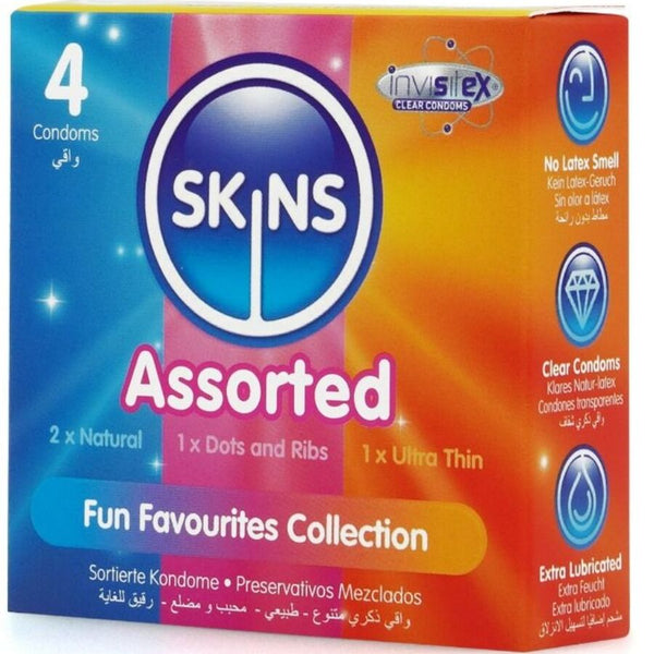 Skins surtido preservativos premium pack 4