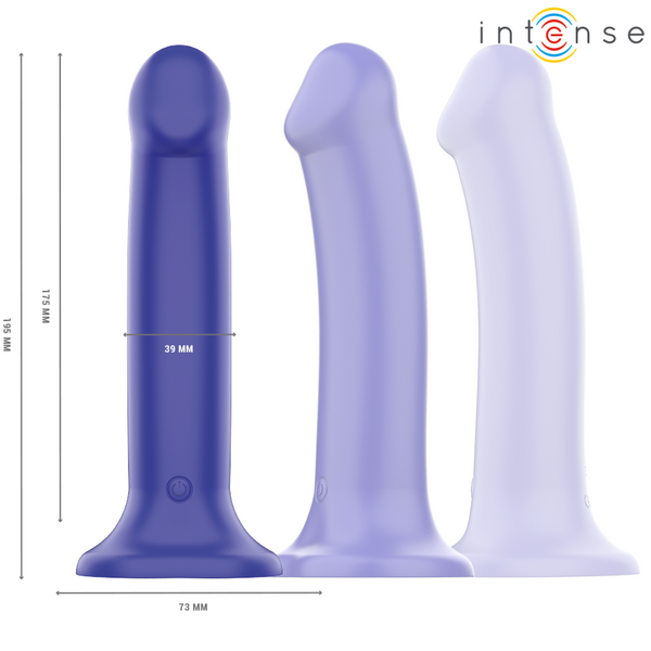 Victoria vibrador con ventosa 10 vibraciones azul oscuro control remoto 2