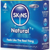 Skins natural preservativos premium pack 4