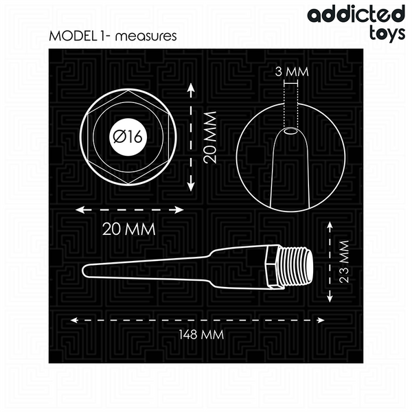 Addicted limpiador anal con adaptador universal modelo 1