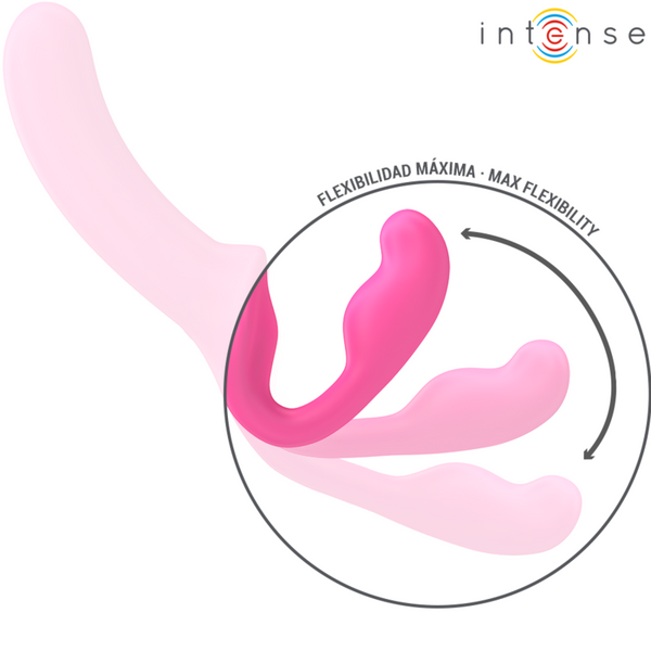 Amy vibrador doble 20 cm rosa control remoto