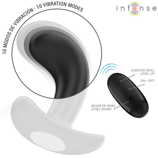 Intense chandler plug anal 10 vibraciones negro control remoto