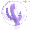 Miko triple vibrador rabbit y estimulador y anal 7 vibraciones morado