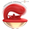 Mariah vibrador y estimulador en forma de u 10 vibraciones rojo