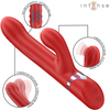 Lele vibrador multifunción rotatorio y oscilación y estimulación rojo