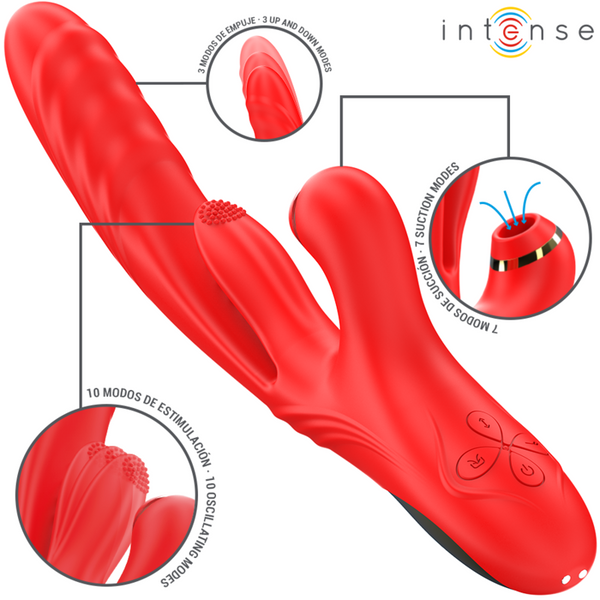 Karol vibrador multifunción empuje y succión y estimulación