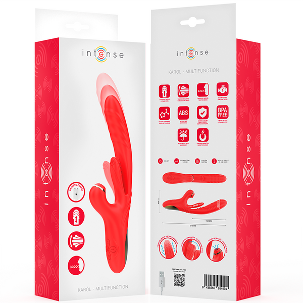 Karol vibrador multifunción empuje y succión y estimulación