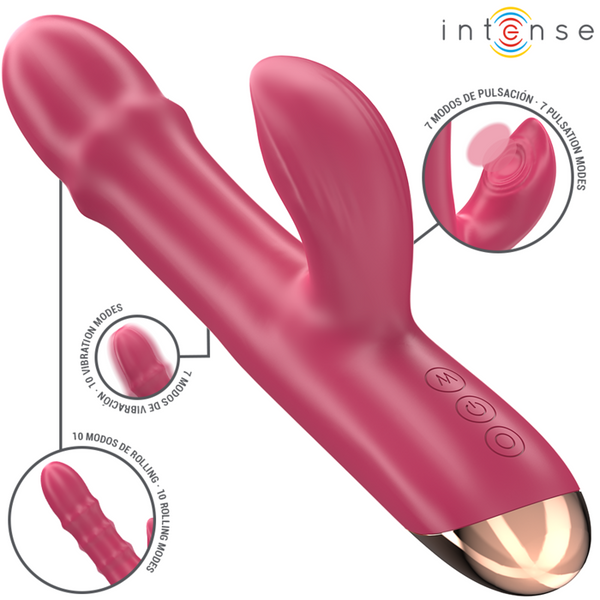 Chloe vibrador multifunción 3 en 1 rojo