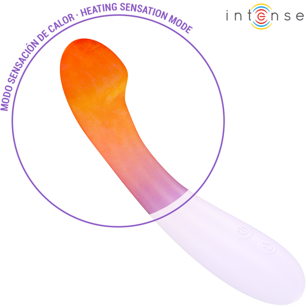 Becky vibrador 19 cm calentable 7 vibraciones morado
