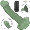 Becca vibrador con ventosa 10 vibraciones verde control remoto