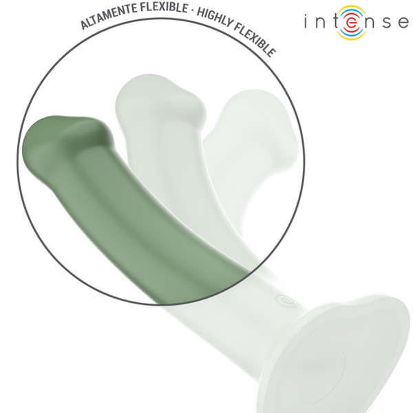 Becca vibrador con ventosa 10 vibraciones verde control remoto