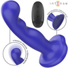 Shorty vibrador con ventosa azul control remoto
