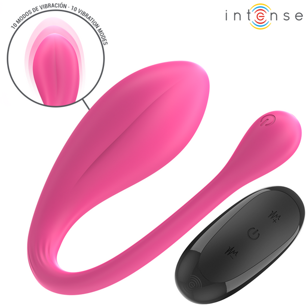 Janice huevo vibrador u doble estimulación 10 vibraciones rosa control remoto