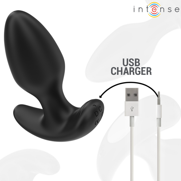 Intense joey plug anal 10 vibraciones negro control remoto