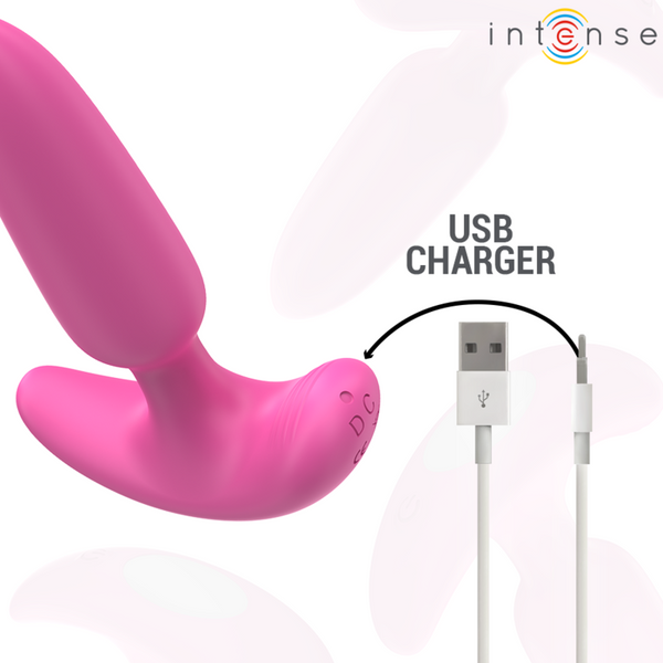 Intense ross plug anal 10 vibraciones rosa control remoto