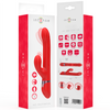 Lele vibrador multifunción rotatorio y oscilación y estimulación rojo