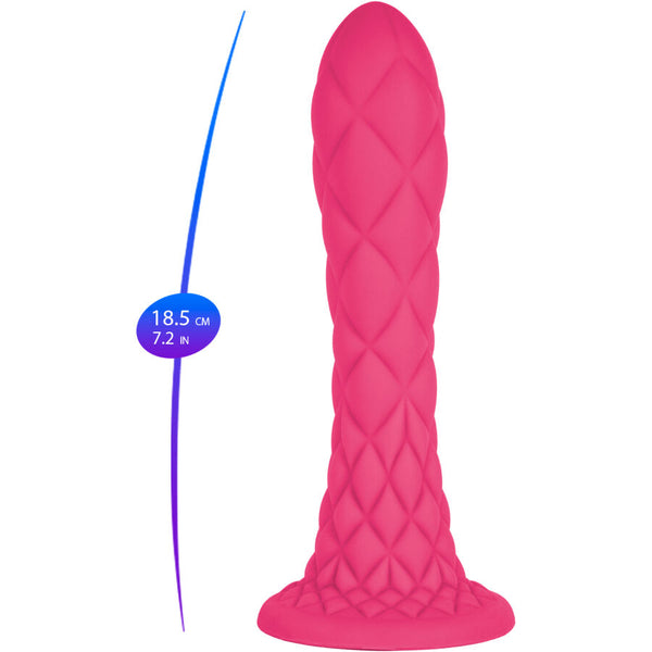 Silexd dreamy dildo fantasy silicona liquida termoreactivo fucsia 18.5 cm