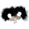 Adrien esposas metal con plumas negro