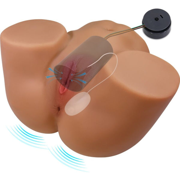 Geriann trasero femenino realista vibrador y succionador con sonido 5.5 kg