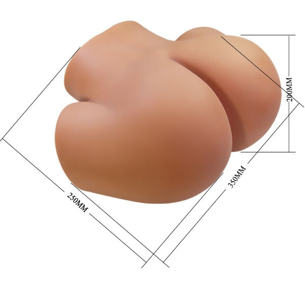 Ilana trasero femenino realista vibrador y succionador con sonido 6.8 kg