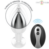 Plug anal talla m de metal vibrador con luces led multicolor y control remoto