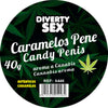 Diablo 20 caramelos con forma de pene con aroma cannabis