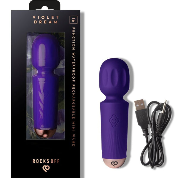 Mini varita recargable 16 funciones fucsia