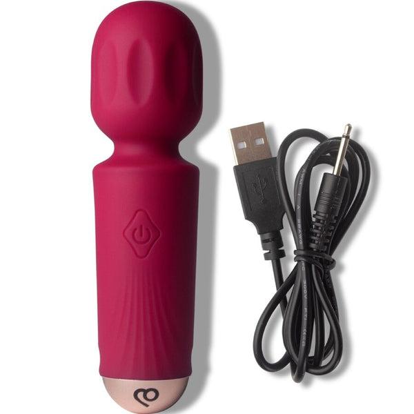 Mini varita recargable 16 funciones fucsia